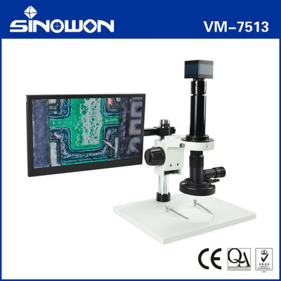Monoculaire videomicroscoop VM-7513 10X - 200X Zoommicroscoop voor sieradenklokken